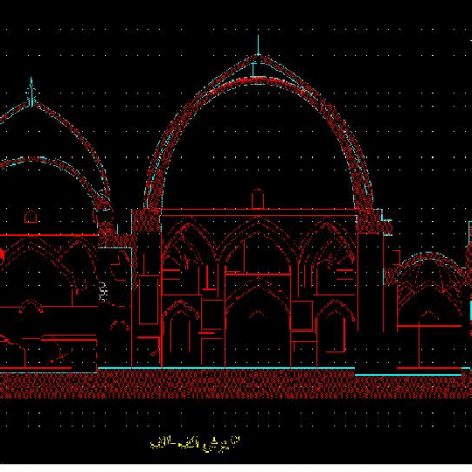 دانلود نقشه های اتوکدی مسجد کبود تبریز (هدیه رایگان)
