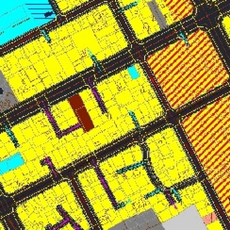 نقشه جامع اتوکد شهر زابل با جزئیات کامل (DWG)