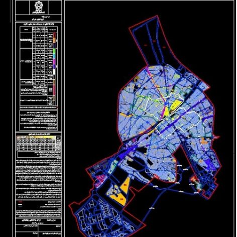 نقشه طرح تفصیلی شهر مقدس قم(DWG)